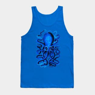 Blue Octopus Tank Top